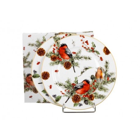 Pl 2 Talerze Deserowe 19 Cm Christmas Birds